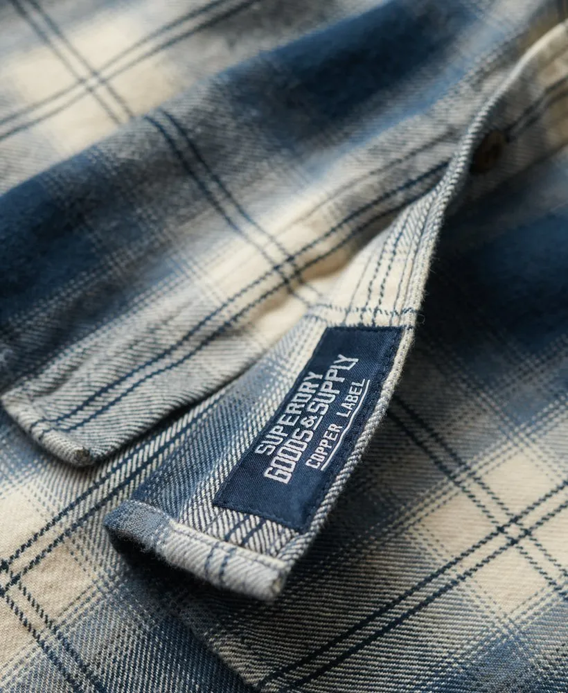 Superdry Organic Cotton Lumberjack Check Shirt - Cedar Check Navy