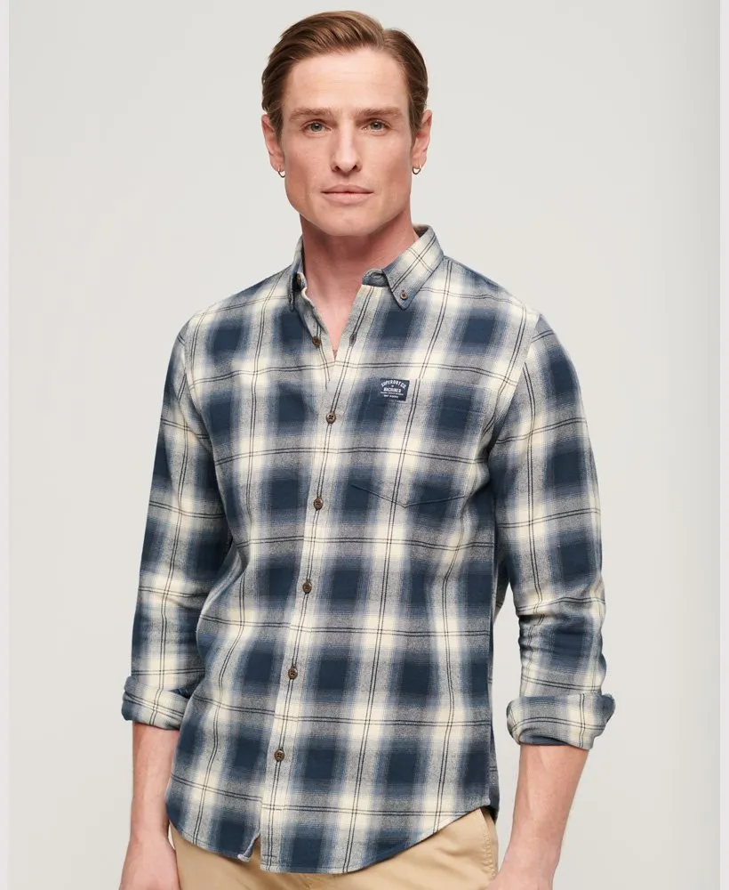Superdry Organic Cotton Lumberjack Check Shirt - Cedar Check Navy