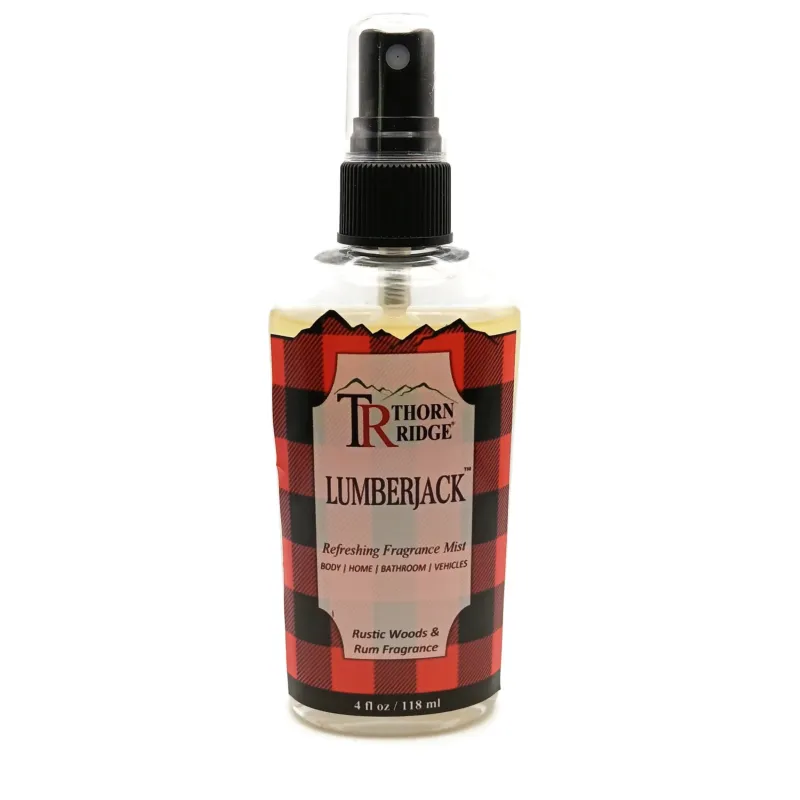 Thorn Ridge Lumberjack®: Rustic Wood and Rum Refreshing Fragrance Mist