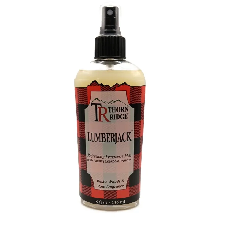 Thorn Ridge Lumberjack®: Rustic Wood and Rum Refreshing Fragrance Mist