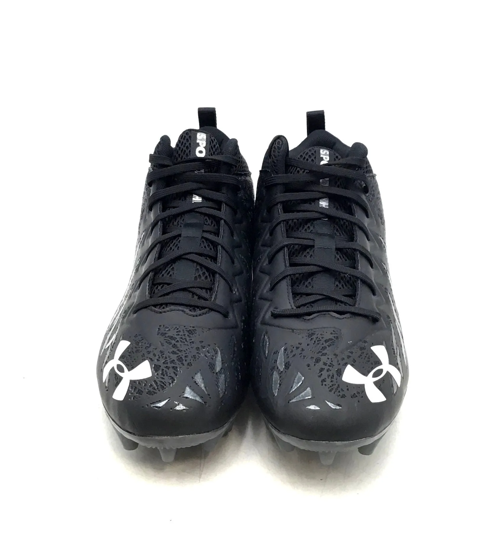 Under Armour Women's Spotlight Select Mid MC Black Football Cleats - Size 13
