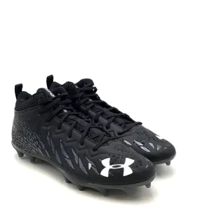 Under Armour Women's Spotlight Select Mid MC Black Football Cleats - Size 13