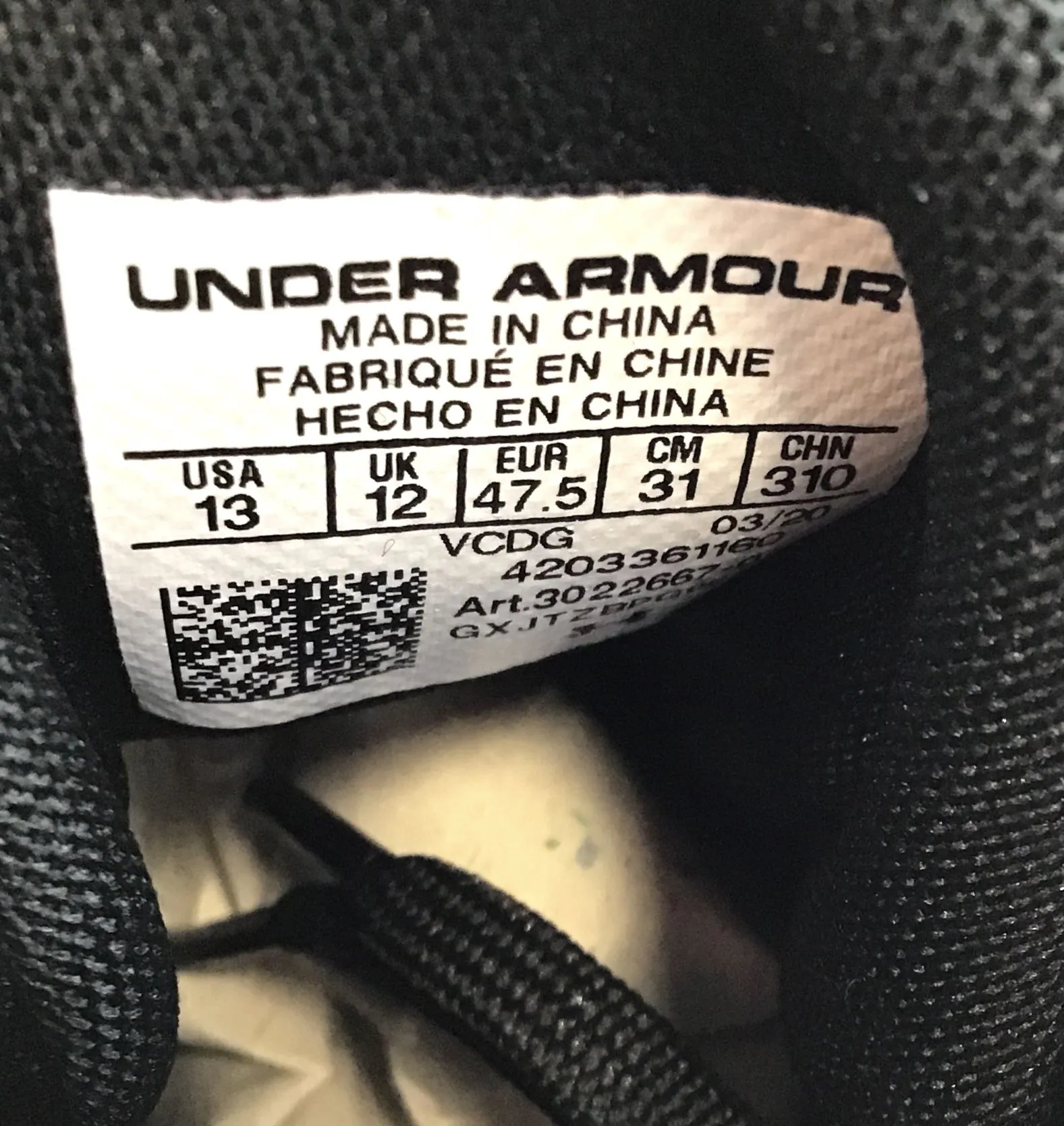 Under Armour Women's Spotlight Select Mid MC Black Football Cleats - Size 13