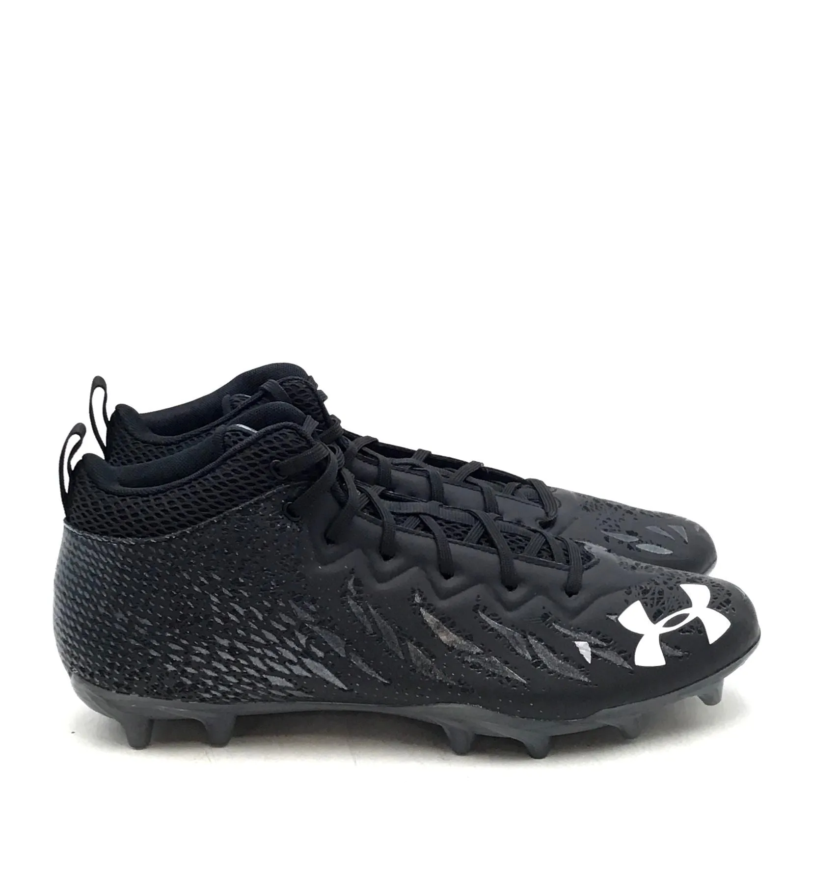Under Armour Women's Spotlight Select Mid MC Black Football Cleats - Size 13