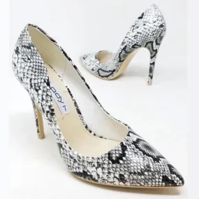 Unilady Snake Print Pumps
