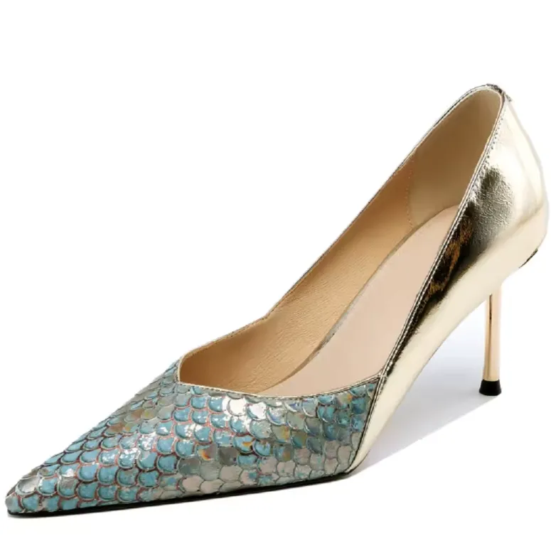 USS Shoes Alondra Leather Pointed Dress Pumps