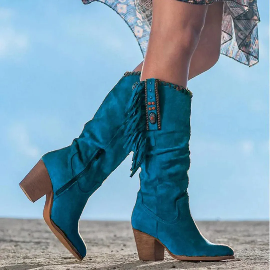 Western Fringe Boots