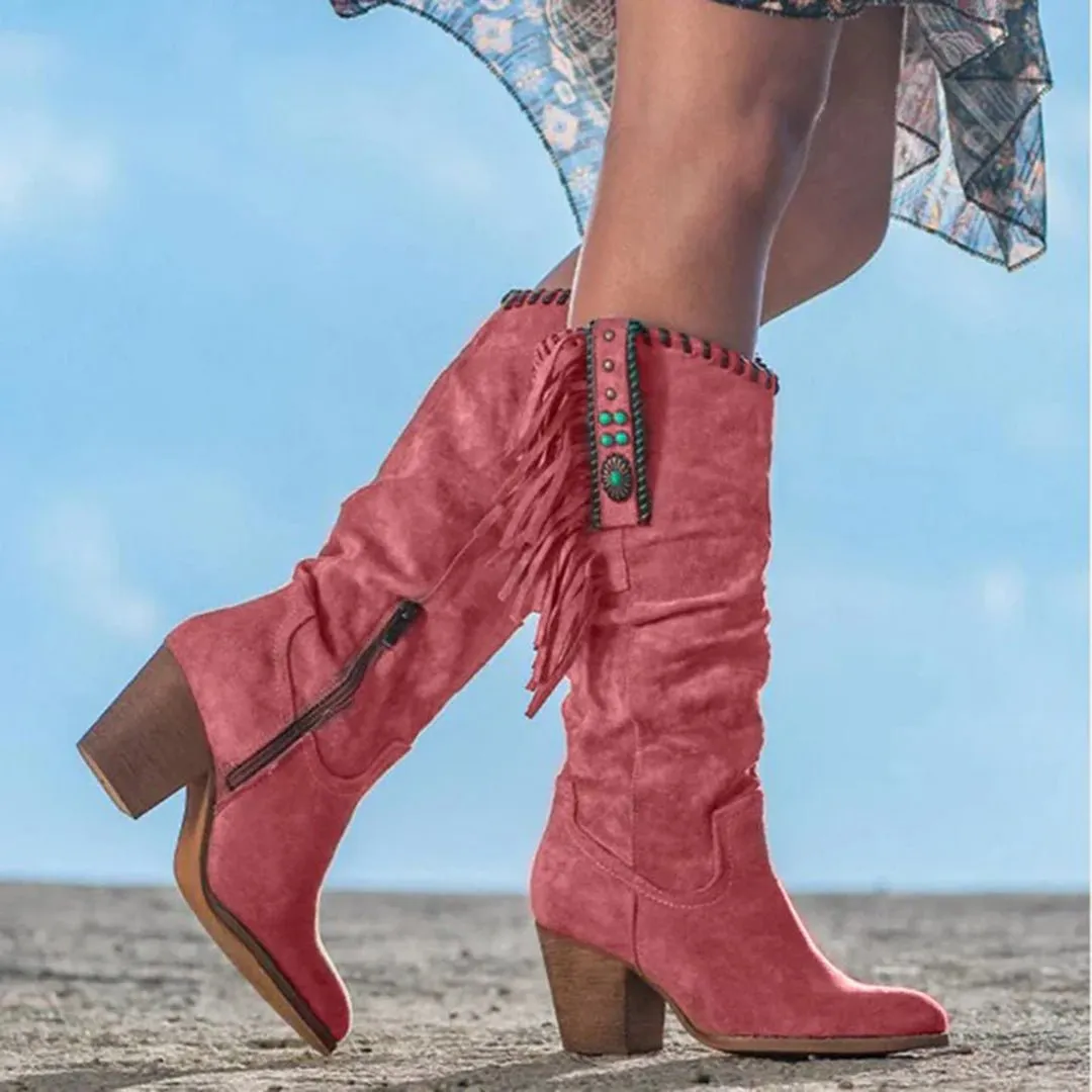 Western Fringe Boots