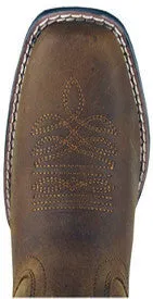 Women's Lariat Distressed Brown Square Toe Western Boot 6274