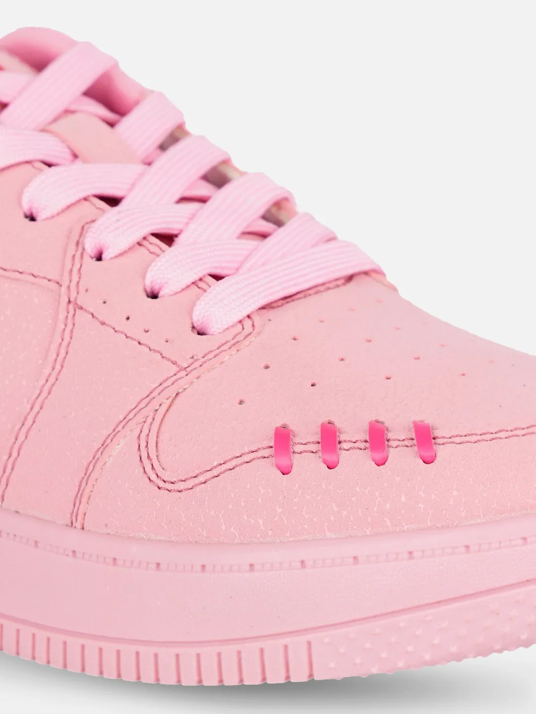 Women's Pink Platform Sneakers (IU1013)