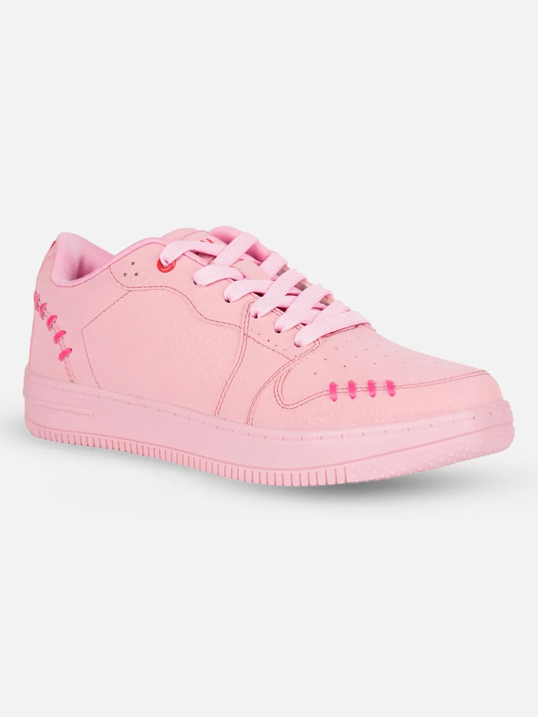 Women's Pink Platform Sneakers (IU1013)