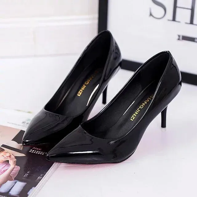 Women's Pointed Toe Pumps | Faux Suede High Heels Slingback Shoes