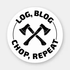 Woodland Wordsmith: A Lumberjack's Log and Blog Adventure Stickers