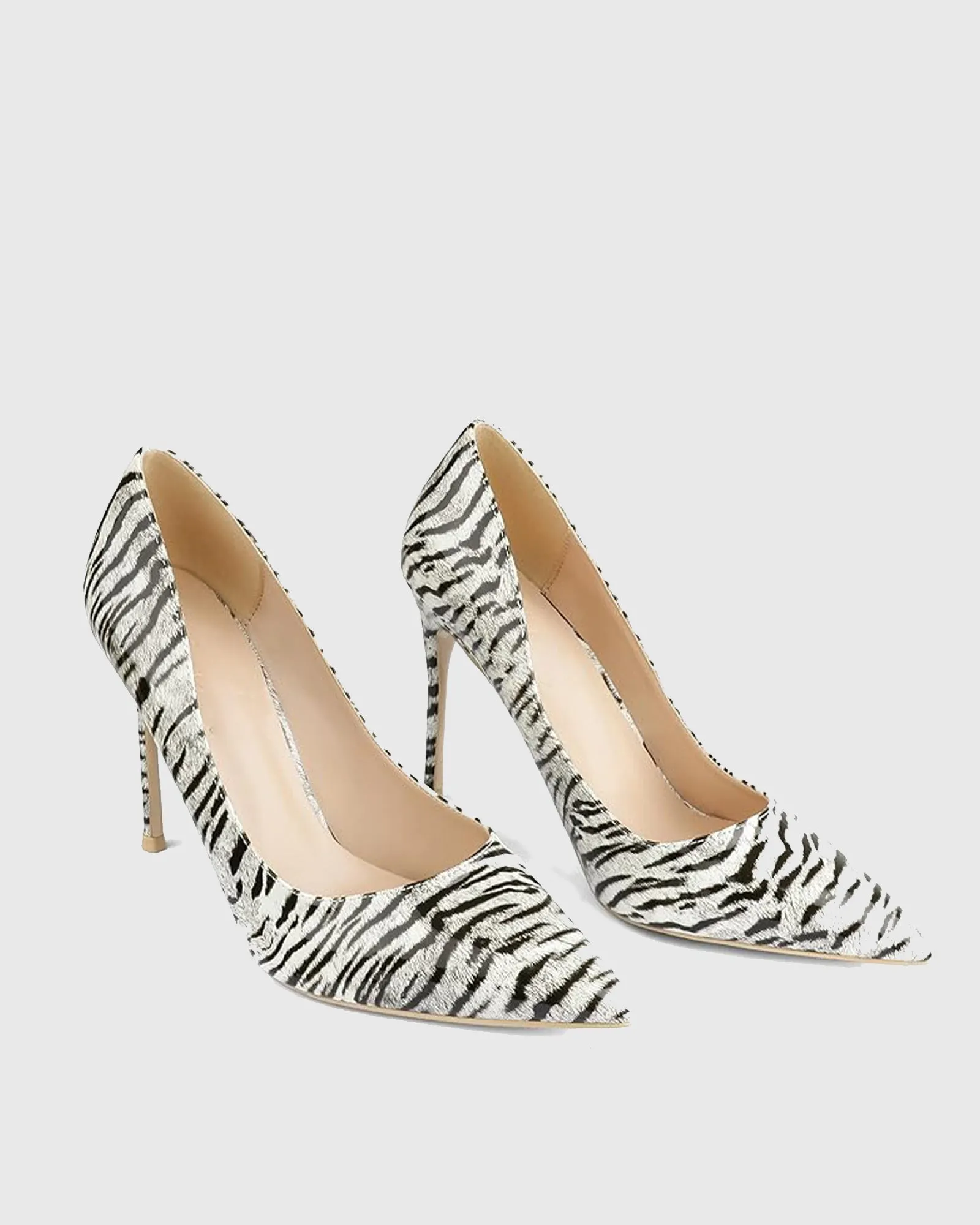 Xhosa Zebra Print Patent Leather Pumps